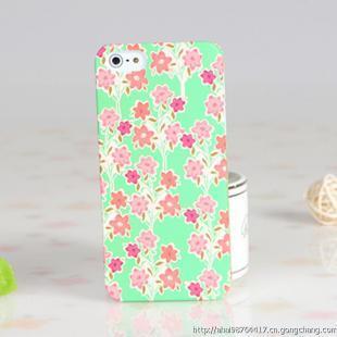 光耀电子iPhone 5水贴花卉手机壳 科技与自然的碰撞演绎｜世界工厂数码精品